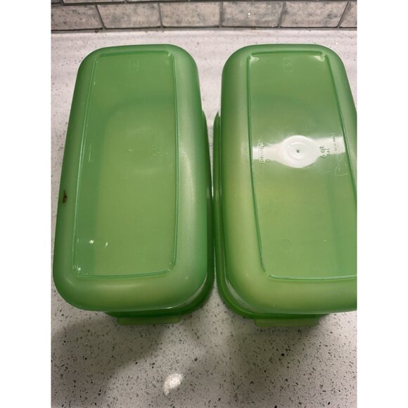 DEBBIE Meyer GREEN BOX Container 6 Quart # 5 BPA Free Made in USA w/Lid Lot Of 2 - Picture 6 of 8